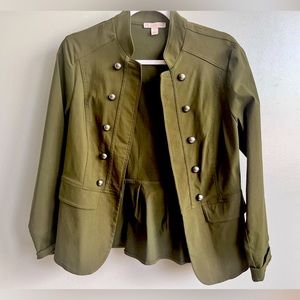 Olive color blazer - great piece for fall!